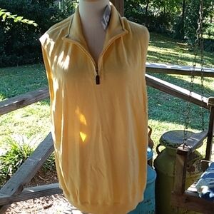 Izod Gomf Pima Cool yellow vest nwt